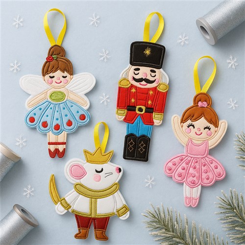 ITH Nutcracker Christmas ornaments instructions