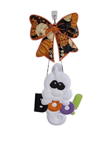 ITH Cute Ghost Bow Door Hanger