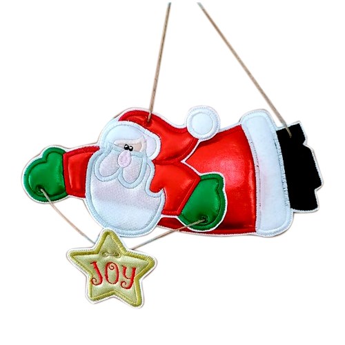 ITH Santa Joy Hanging Ornament