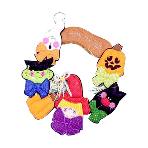 TH Happy Halloween Wreath instructions