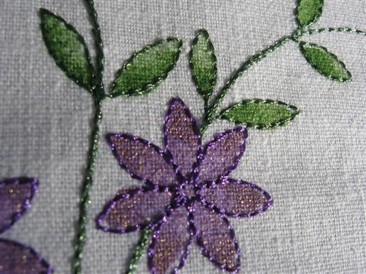 How To Combine Stenciling With Embroidery