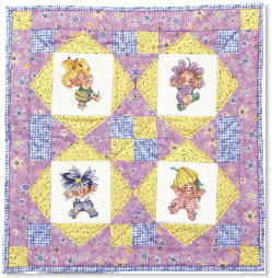 Quick Quilts: Four Flower Babies