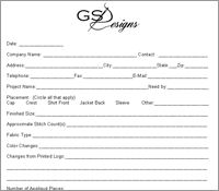 Order Form - Click to enlarge
