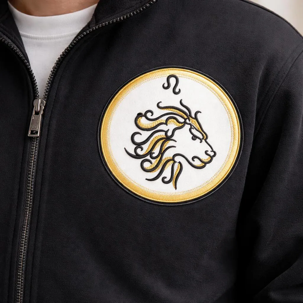 Jacket and hoodie embroidery with Custom Size