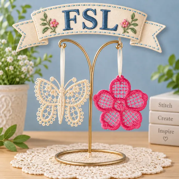 Free standing lace embroidery inspiration