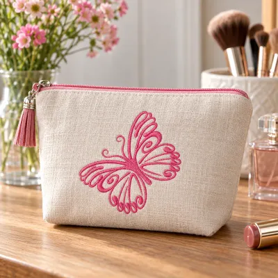 Outline Butterfly Embroidery Design