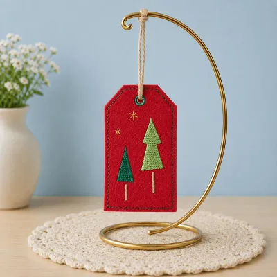 Tree Card Holder Embroidery Design